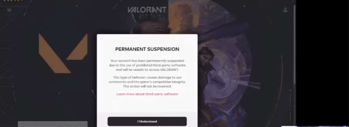 valorant banned account